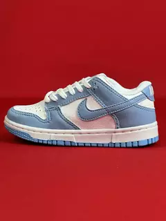 Dunk Low Infantil Azul Com Branco - comprar online