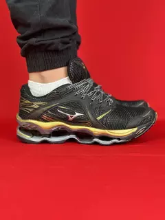 Mizuno prophecy 1 preto amarelo nacional premium