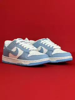 Dunk Low Infantil Azul Com Branco na internet