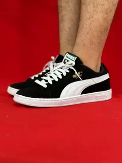 Puma suede preto branco nacional