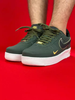 Nike air force 1 verde escuro militar nacional s - comprar online