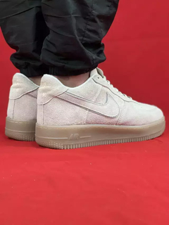 Nike Bege/Refletivo Air Force 1 Couro - Sharp Grifes