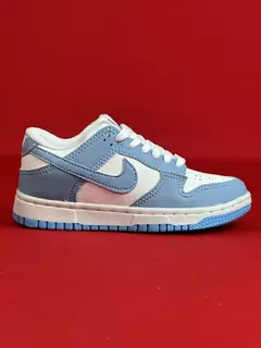 Dunk Low Infantil Azul Com Branco