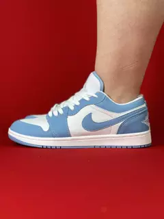 Air Jordan 1 Low branco azul bebe Nacional S