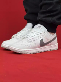 Nike Branco/Refletivo Dunk Low Couro - comprar online