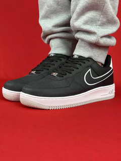 Nike air force 1 preto branco sola cinza nacional s - comprar online