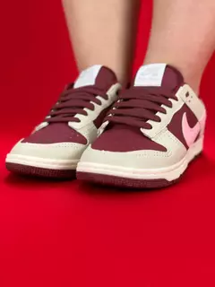 Nike dunk low vinho bege rosa nacional s - comprar online