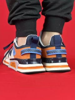 New balance 1974 bege com laranja nacional premium na internet