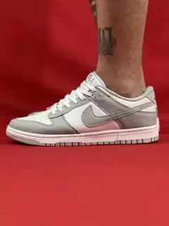 Nike Cinza Dunk Low Grey Fog Couro