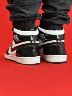 Air Jordan 1 High Preto Com Branco Vinil Nacional S na internet