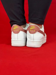 Nike air force 1 branco rose couro na internet