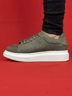 Alexander Verde Militar McQueen Camurça - comprar online