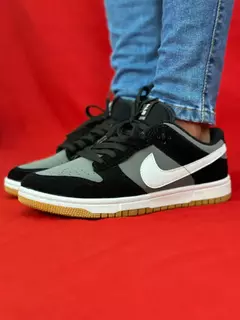 Nike dunk cinza preto branco - comprar online