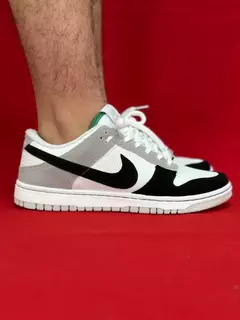 Nike dunk cinza preto branco nacional s