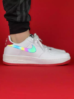 Nike air force 1 branco preto camaleao sola vermelha nacional s - comprar online