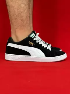 Puma suede preto branco nacional - comprar online