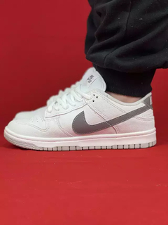 Nike Branco/Refletivo Dunk Low Couro