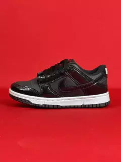 Dunk Low Infantil Preto Vinil Sola Branca - comprar online