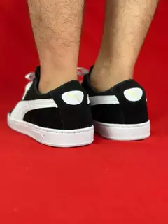 Puma suede preto branco nacional na internet