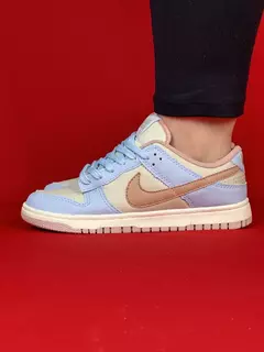 Nike dunk Bege Logo Nude Azul nacional s