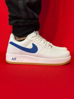 Nike air force 1 branco azul nacional s