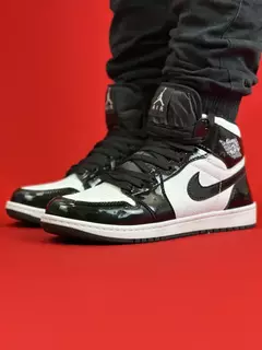 Air Jordan 1 High Preto Com Branco Vinil Nacional S - comprar online