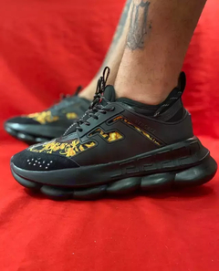 Versace Chain Reaction Preto Dourado