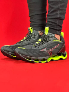 Mizuno wave prophecy 11 preto vermelho verde - comprar online