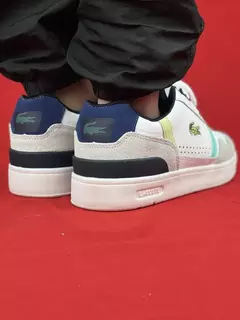 Lacoste T-Clip Premium Branco Verde Azul na internet