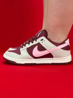 Nike dunk low vinho bege rosa nacional s