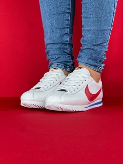 Nike Cortez branco vermelho azul nacional - comprar online