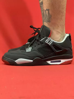 Nike Air Jordan 4 S Preto e vermelho