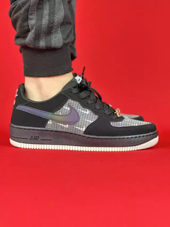 Nike air force 1 preto camurca camaleao sola marrom nacional s