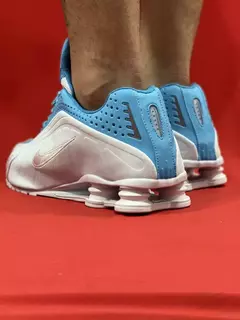 Nike Shox R4 Branco azul na internet