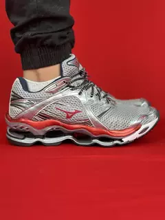 Mizuno prophecy 1 prata vermelho nacional premium