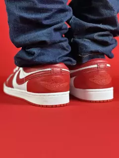 Air Jordan 1 Low vermelho branco Nacional S na internet