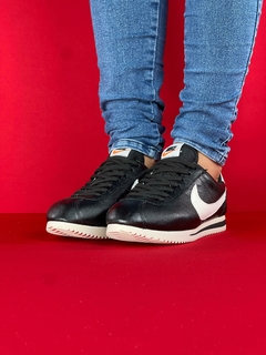 Nike Cortez preto branco nacional - comprar online