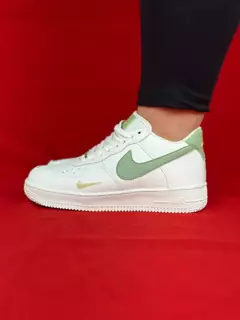 Nike air force 1 branco verde