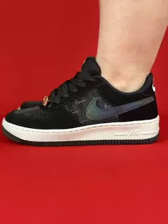 Nike air force 1 preto branco camurca camaleao nacional s