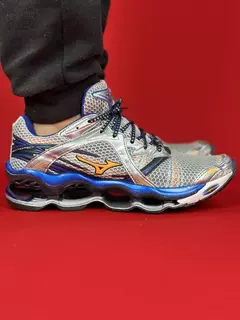 Mizuno prophecy 1 cinza laranja azul nacional premium