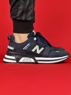 New balance 1974 todo azul marinho nacional premium