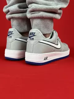 Nike air force 1 cinza branco sola azul nacional s na internet