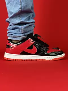 Nike dunk preto vermelho vinil nacional s - comprar online