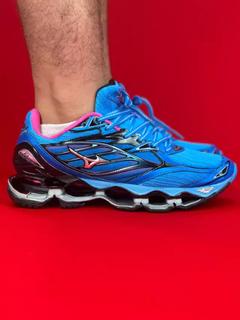 Mizuno prophecy 6 azul com rosa importado premium