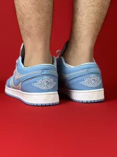 Air Jordan 1 Low Azul Cinza Nacional S na internet