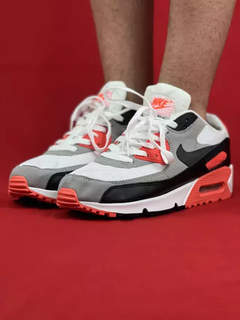 Nike Branco Laranja Airmax 90 Importado - comprar online