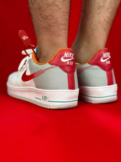 Nike air force 1 branco vermelho cinza laranja nacional s na internet