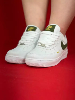 Nike air force 1 branco verde escuro nacional - comprar online