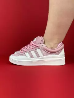 Adidas campus 2.0 rosa branco nacional premium