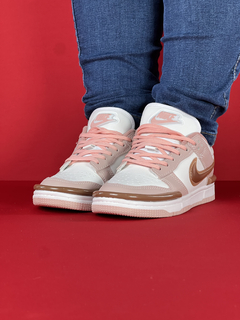 Nike dunk twist rosa branco marrom nacional s - comprar online